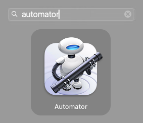 Launch macOS Automator